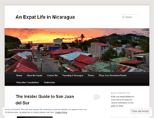 Tablet Screenshot of expatlifeinnicaragua.com